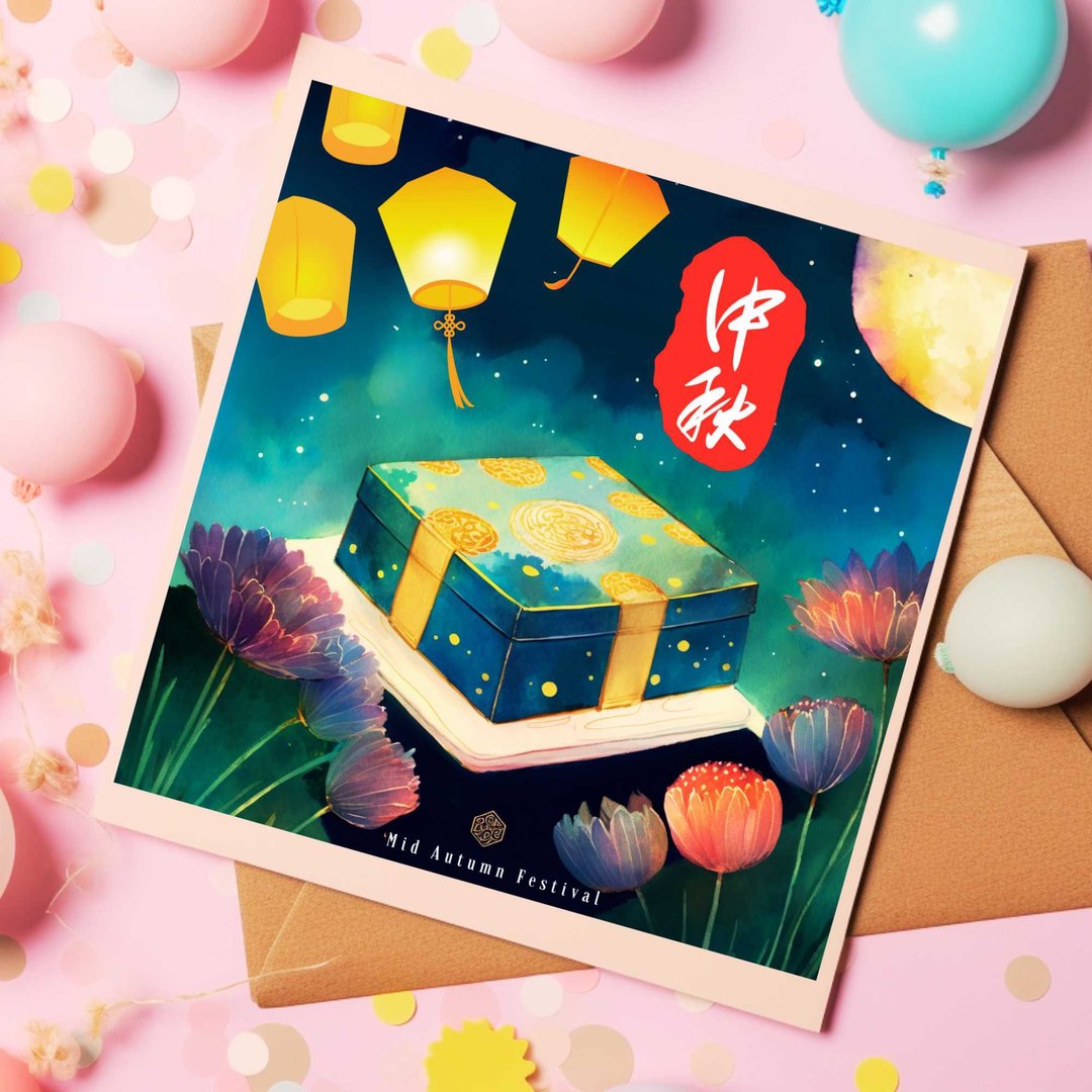 中秋节数位电子卡片/印刷品可供商业用途/个人公司企业中秋节贺卡 - 电子喜帖/贺卡/邀请函 - 其他材质 