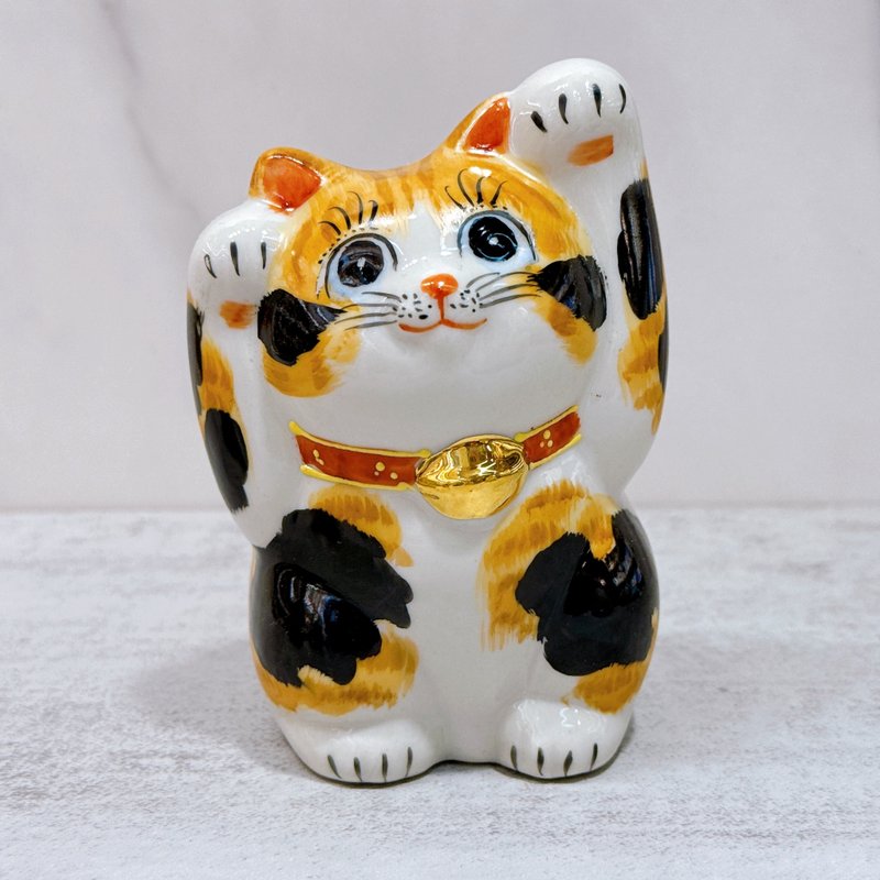 【三彩福缘】日本九谷烧招财猫 | 三毛 - 摆饰 - 瓷 白色