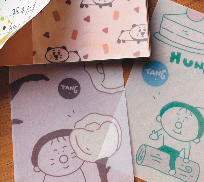 【唐小糖】Forest森林系列 M5硫酸纸活页替芯/不打孔手帐内页 - 纸胶带 - 纸 多色