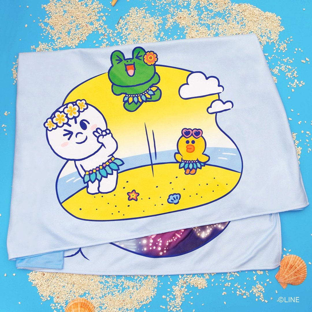 2022花火节限定 | LINE FRIENDS 海滩巾 - 毛巾浴巾 - 棉 
