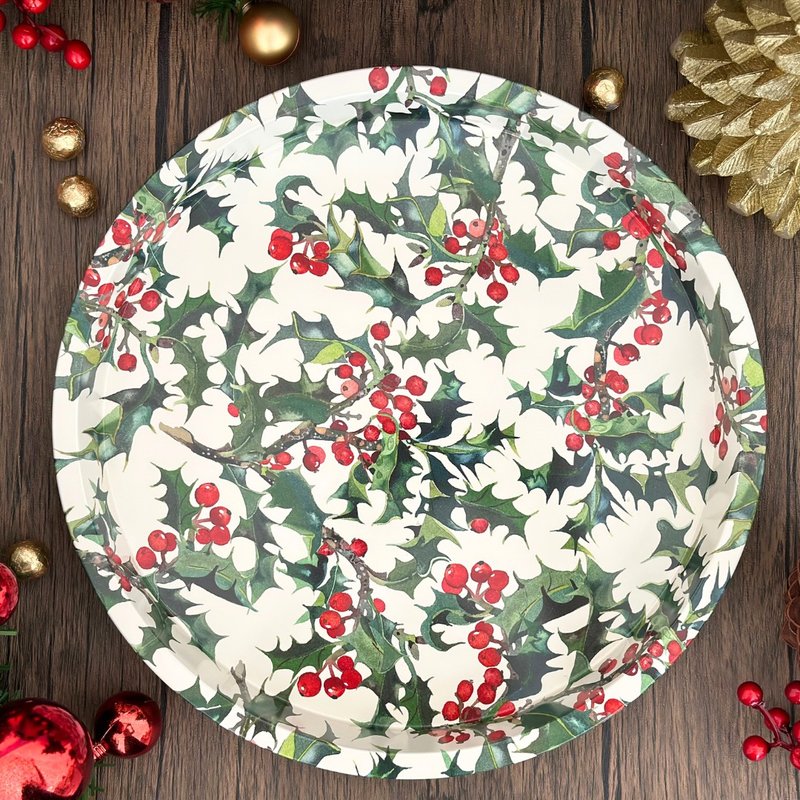 Holly 圣诞冬青浅盘糖果礼盒组 【英国糖迷你包12包入】 - 盘子/餐盘/盘架 - 其他材质 紫色