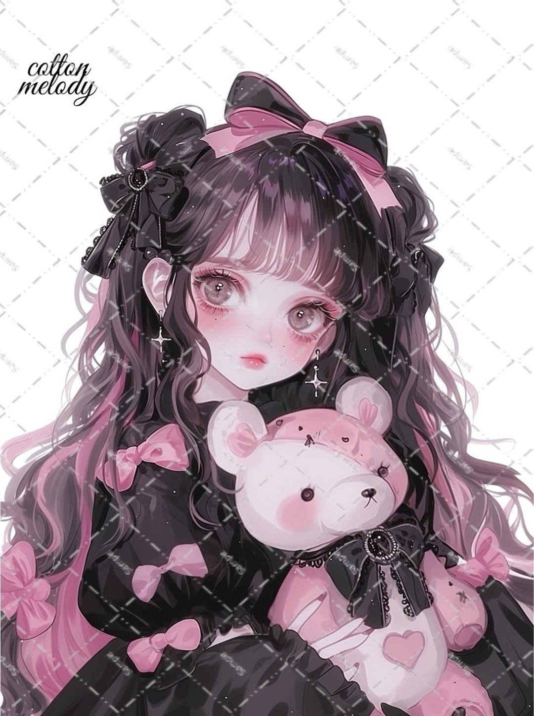 original sticker no.2257 人物贴纸 原创贴纸 原创人物贴纸 装饰贴纸 cotton melody - 贴纸 - 纸 