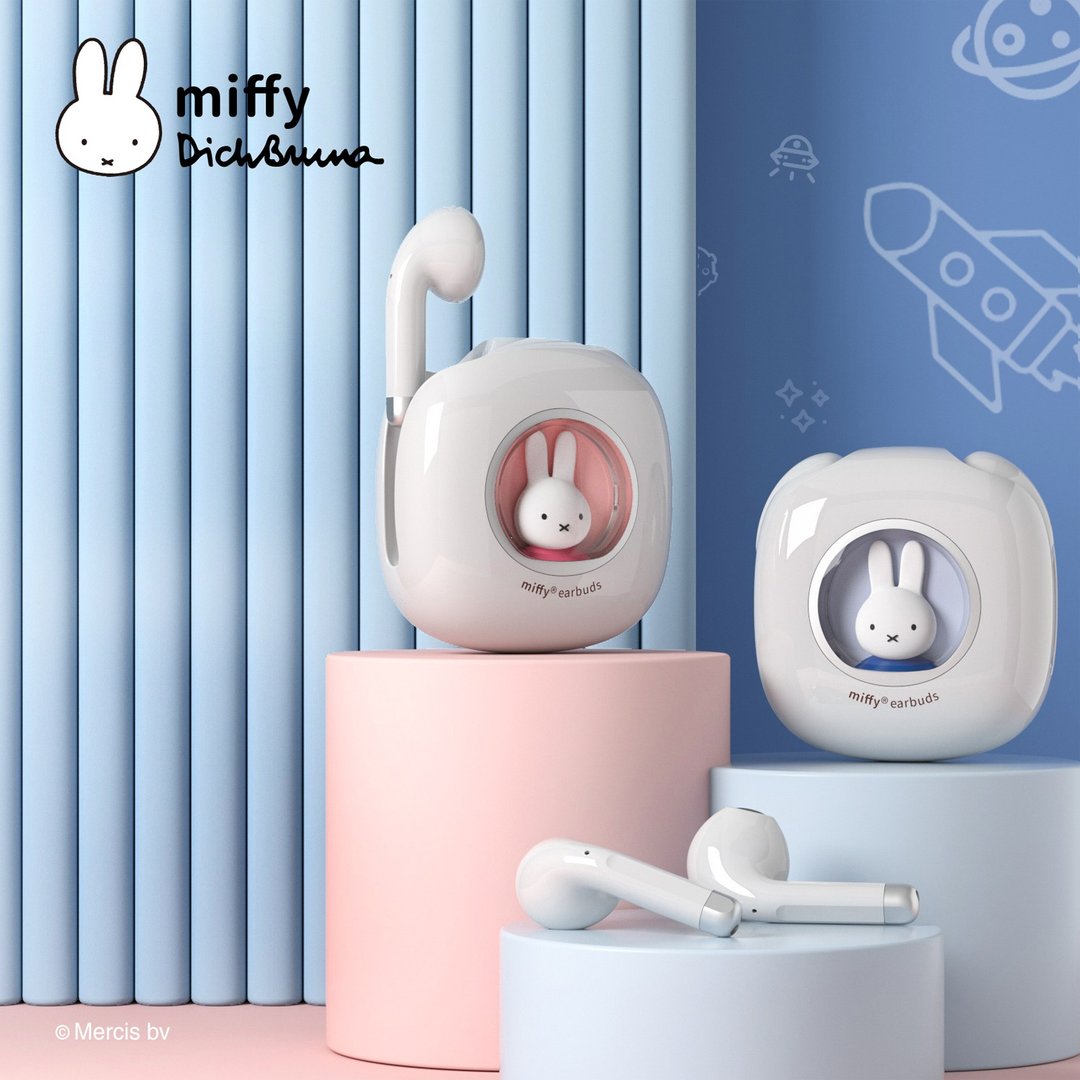 MIPOW Miffy 米菲兔 蓝牙5.3 真无线耳机 LED Light - 耳机 - 塑料 蓝色