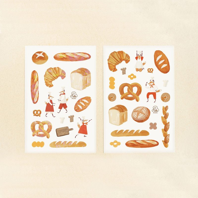 烘焙日记 | 转印贴纸两入组 - 贴纸 - 纸 