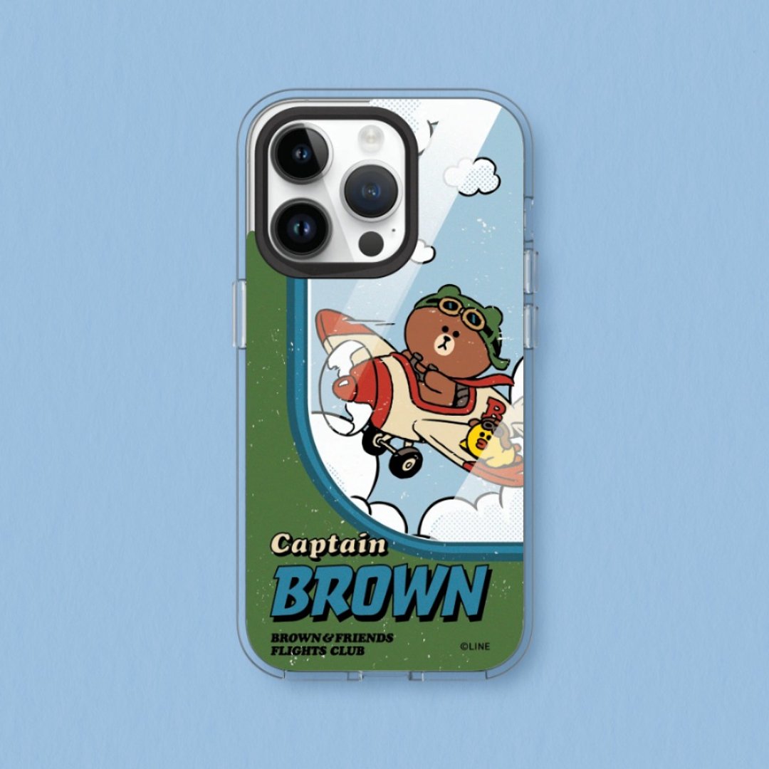 Clear透明防摔手机壳∣LINE FRIENDS/机窗系列_熊大 for iPhone - 手机配件 - 塑料 多色