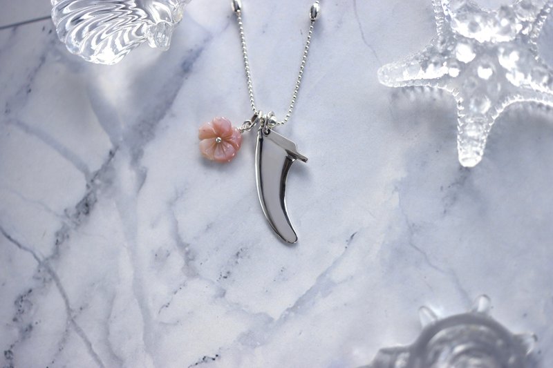 夏日冲浪长板 SINGEL FIN  NO.1 纯银项链 - 项链 - 纯银 银色