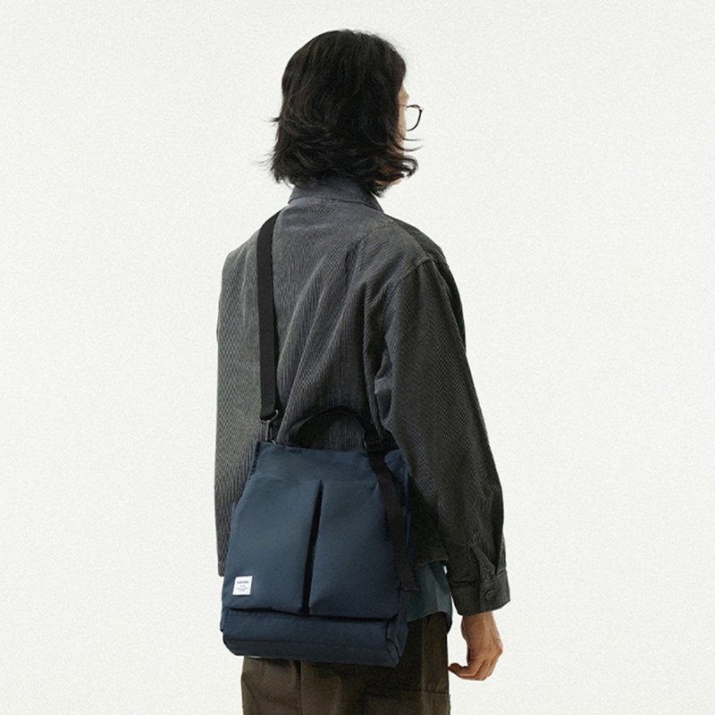 Classic系列新品 | LUKE 垂直三用托特包 单肩包 (宝石蓝) - 侧背包/斜挎包 - 聚酯纤维 蓝色