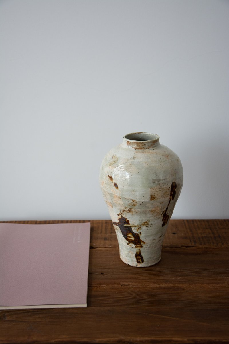 白化妆花器 - 花瓶/陶器 - 陶 