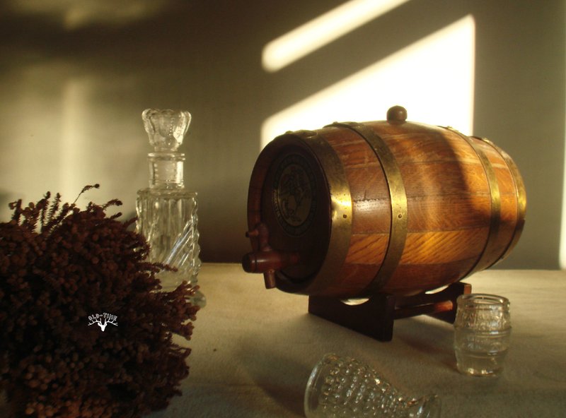 【老时光 OLD-TIME】早期台湾制橡木小酒桶*限Mark Chang下单* - 摆饰 - 其他材质 