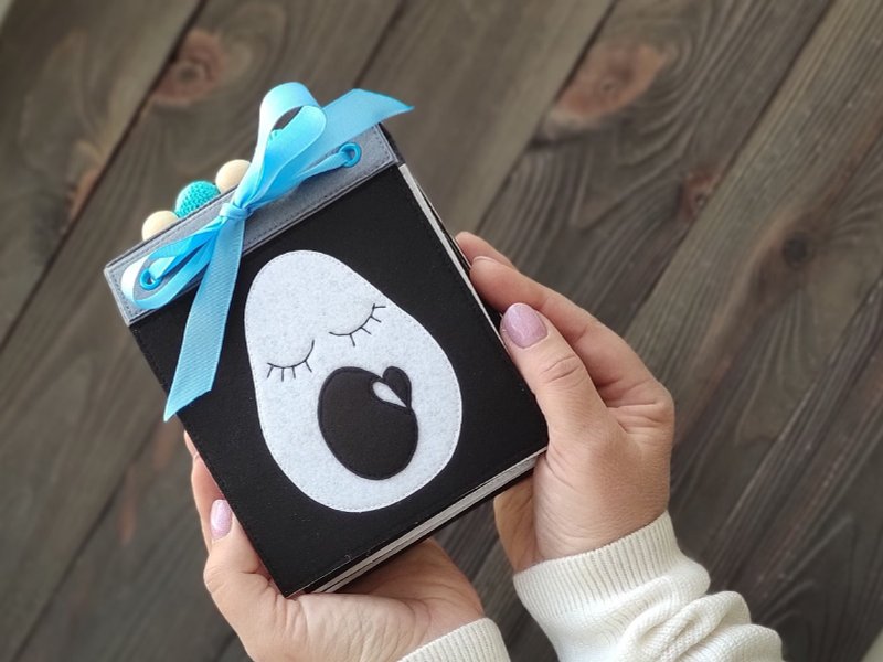 Black and white cards for newborn - 玩具/玩偶 - 其他材质 黑色