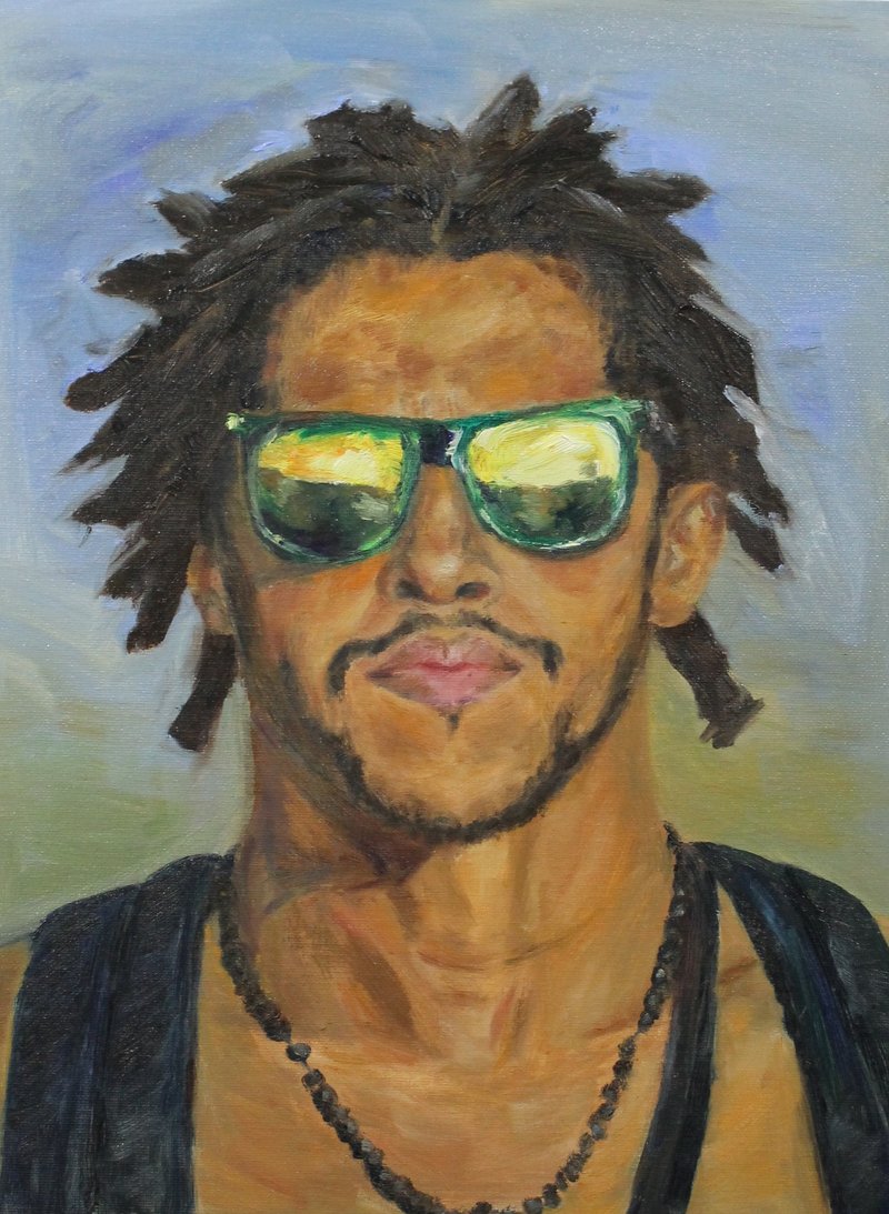 男性肖像油画原画布面 - 墙贴/壁贴 - 其他材质 多色