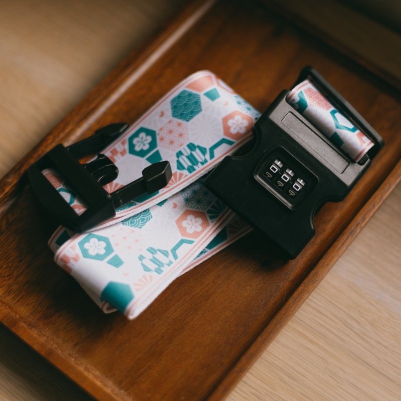 【行李带】富士山 / 粉 / 六角磁砖系列 - 行李吊牌 - 其他材质 粉红色