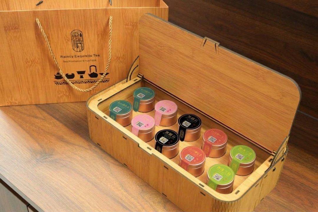 雨曦精选综合混搭茶叶礼盒 (伴手礼附提袋) - 茶 - 木头 