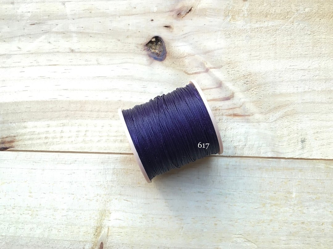 南美制手缝圆蜡线 【#617深紫色】 0.65mm 30米 48色选择 蜡线 手缝线 圆蜡线 皮革工具 手工皮革 皮革配件 皮革DIY Leatherism 港产皮革 - 编织/刺绣/羊毛毡/裁缝 - 棉 紫色