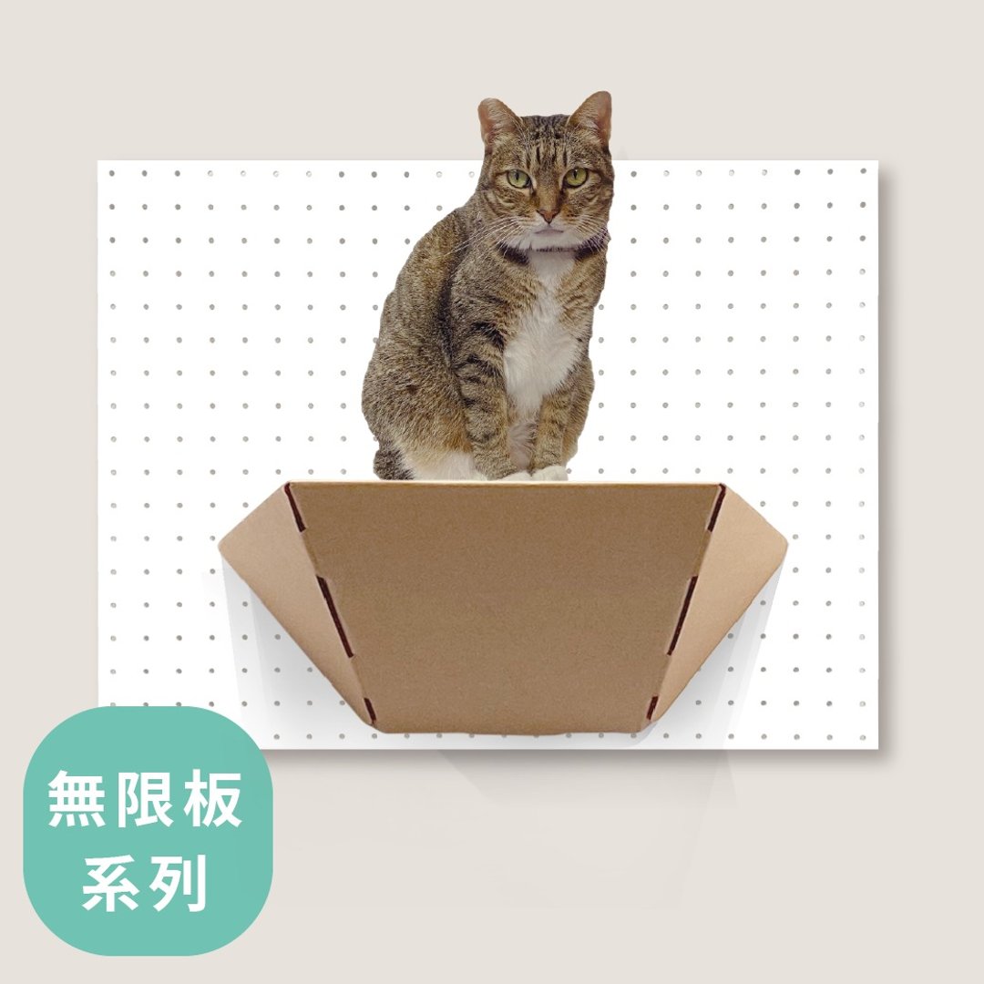 SWEE无限板-猫跳台45cm-红纸 - 抓板/跳台 - 纸 卡其色