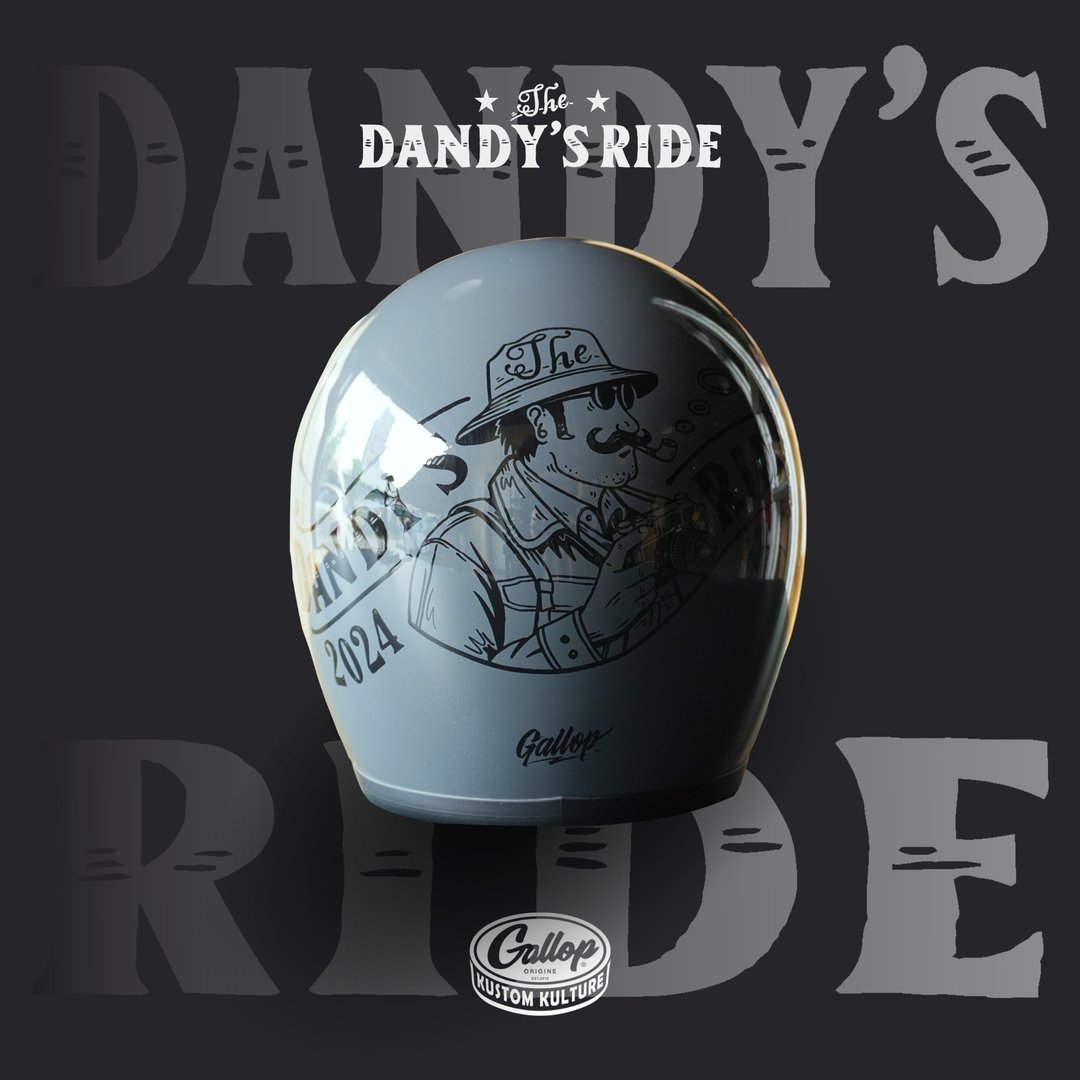 2024 12th THE DANDY'S RIDE 胡子老爹 限定安全帽 - 安全帽 - 其他材质 