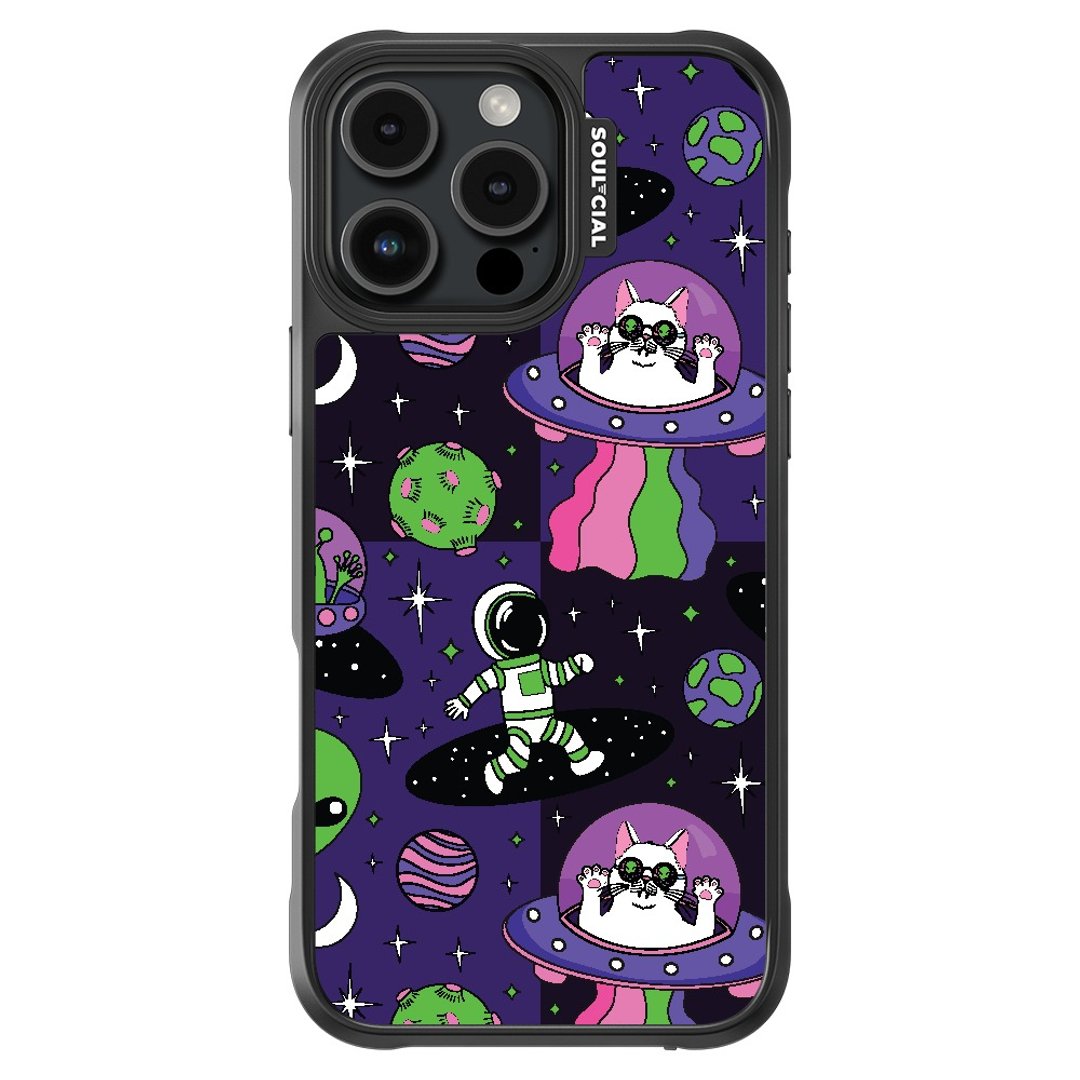 Trippy Space Whimsical Cosmic Capers iPhone 16 手机壳 磁吸壳 - 手机壳/手机套 - 其他材质 