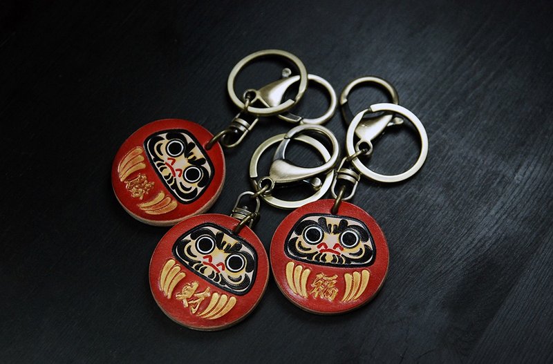 【圣诞节必买款】迷你款真皮达摩钥匙圈 - 钥匙链/钥匙包 - 真皮 