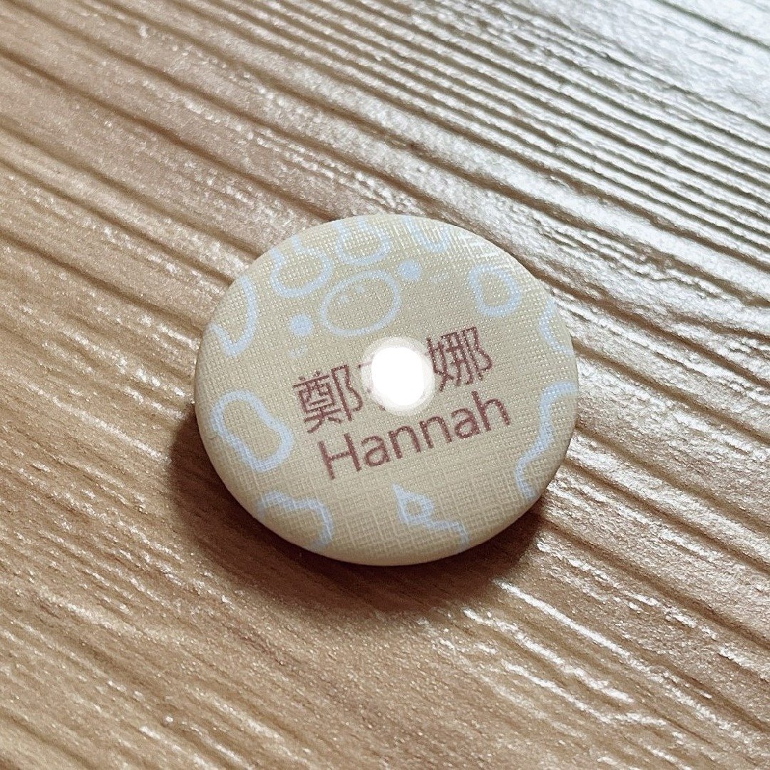 【布纹动物徽章】定制化・3.2/4.4cm别针・婚礼小物防丢徽章 - 徽章/别针 - 其他金属 白色