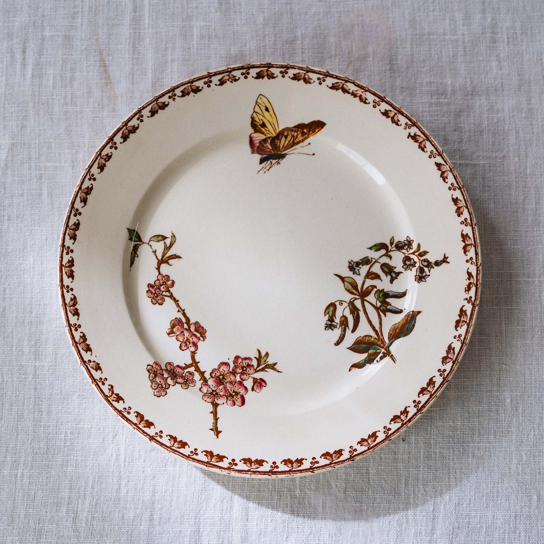 花园点心盘 直径20.5cm - 盘子/餐盘/盘架 - 陶 