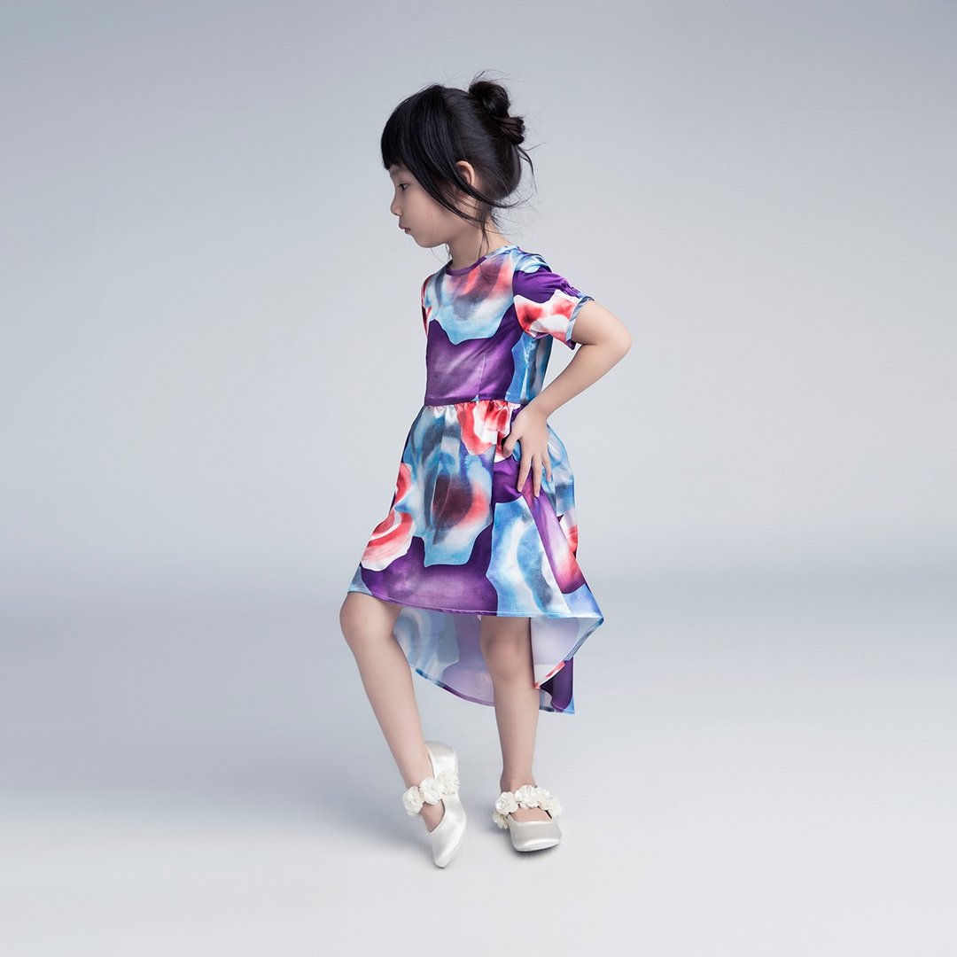 Floral High-Low Dress / SS2016 - 童装礼服/连衣裙 - 其他材质 