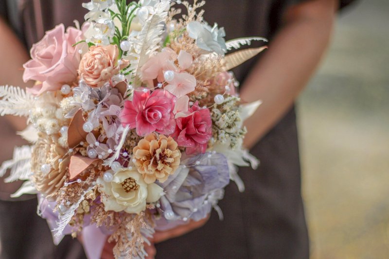 定制捧花、胸花、小花束sample页 请站内信询问勿下单此页 - 胸花/手腕花 - 树脂 多色