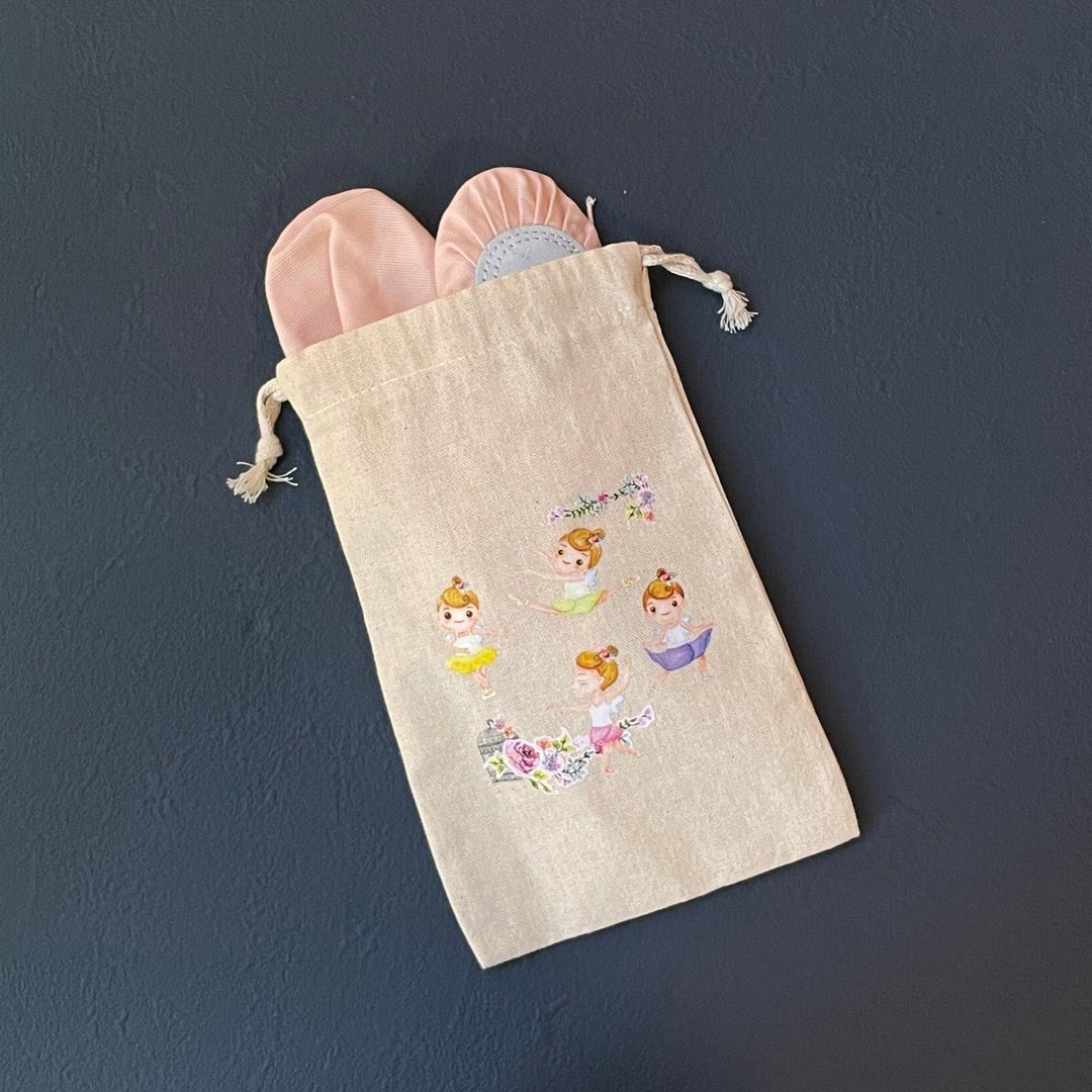 儿童舞鞋袋/芭蕾礼品/芭蕾用品/成人芭蕾/束口袋 - 束口袋双肩包 - 棉．麻 多色