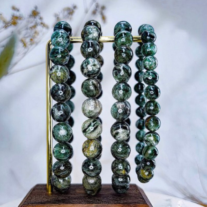 【老料祖母晶】天然绿祖母晶 水晶手链手串 - 手链/手环 - 水晶 绿色