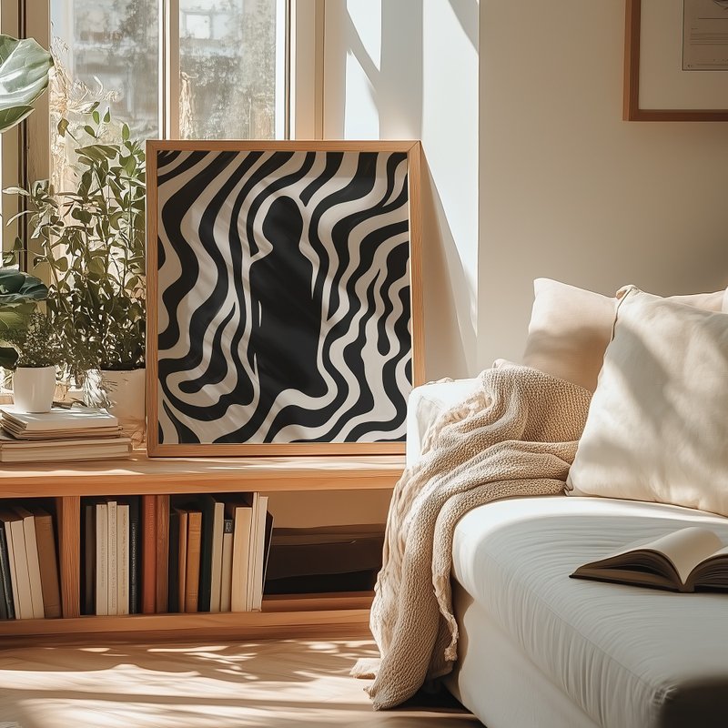 静默之形 Silhouette in Silence / 黑白抽象人物挂画 海报 - 海报/装饰画/版画 - 纸 