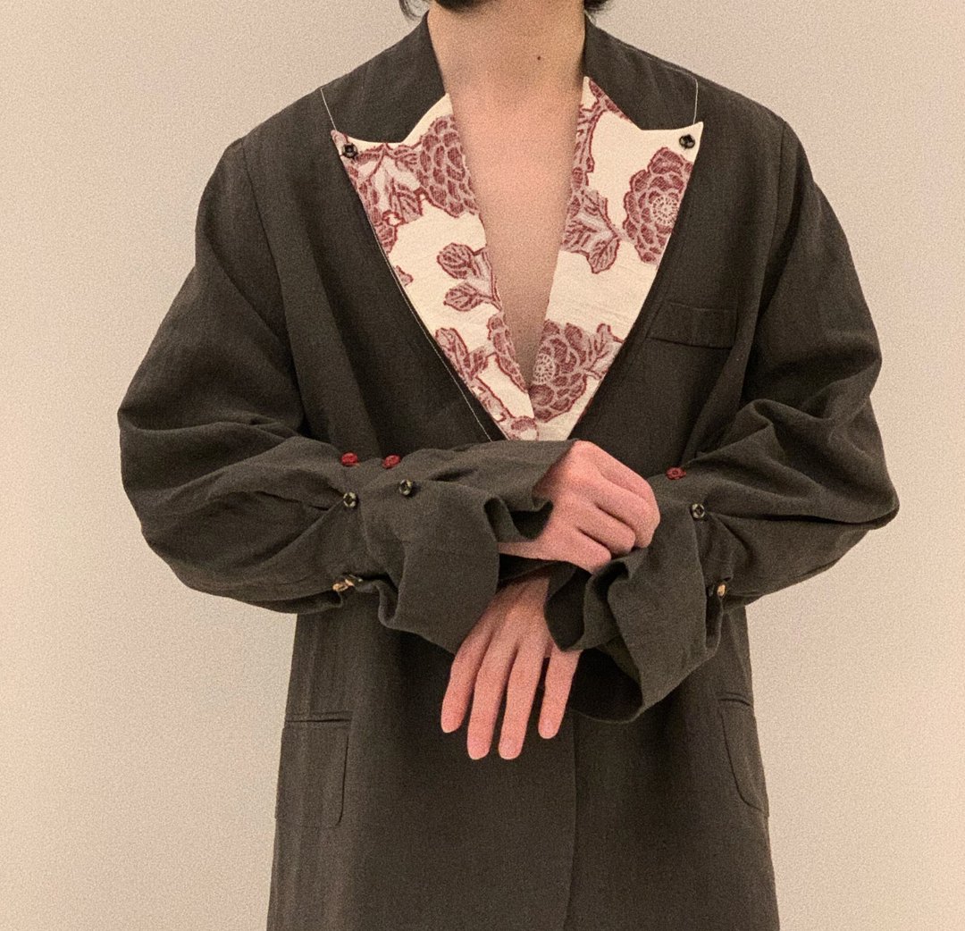 【古董感细节】古典中性复古/解构西服 - 其他 - 其他材质 咖啡色