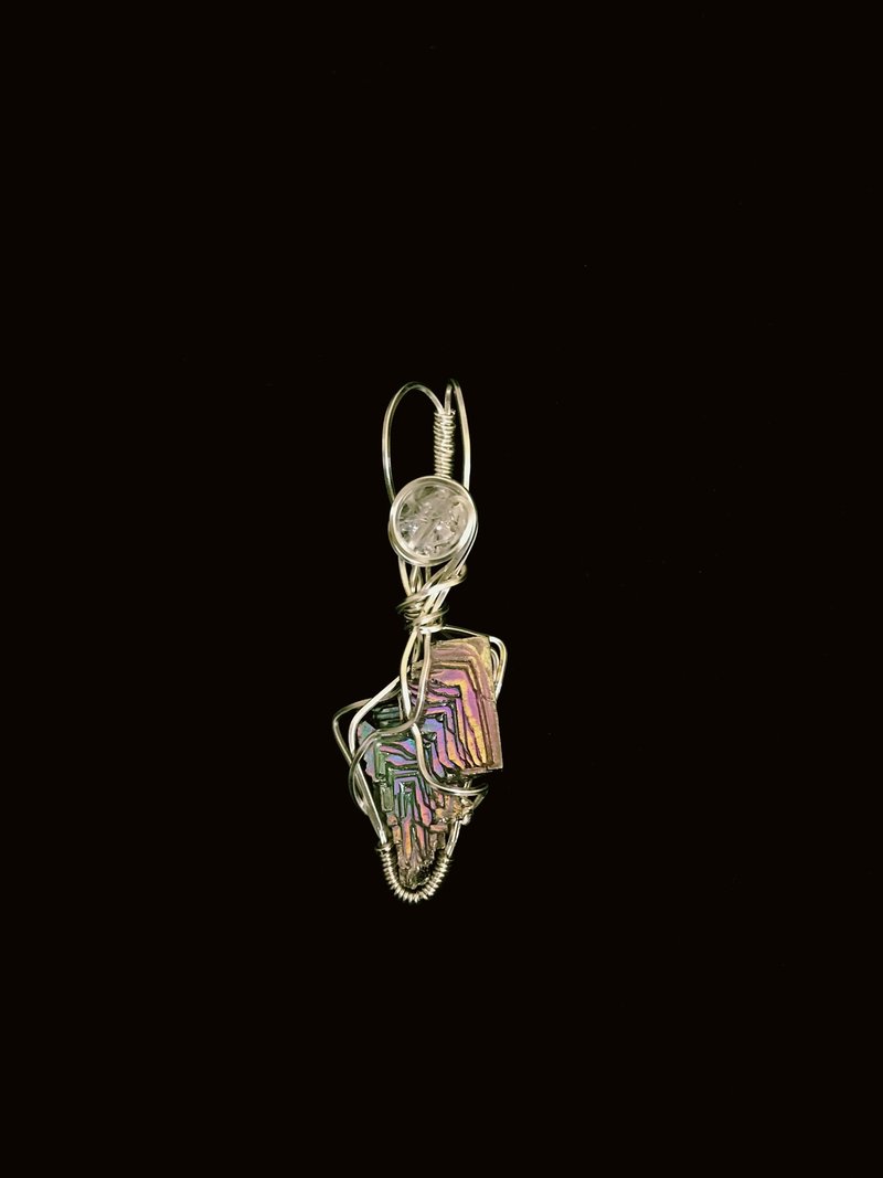 Angelin Jewelry || 彩虹铋晶体 / 坠饰 / 晶矿 / 项链 / 礼物 - 项链 - 水晶 