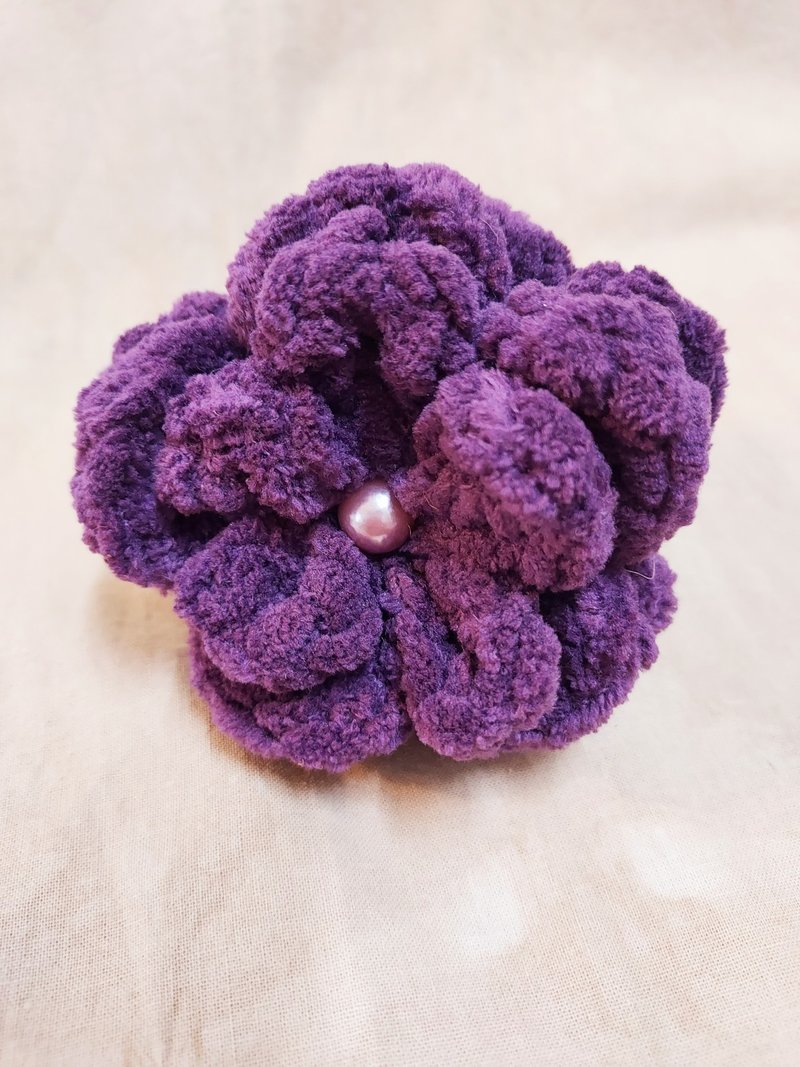 重磅紫绒条肠圈发绑绑 - 发饰 - 其他人造纤维 紫色