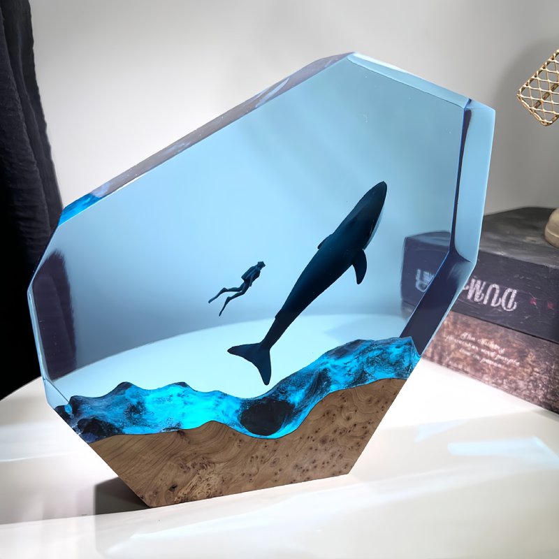 Solo Explorer 单独潜水员探险海洋装饰夜灯摆件 - 灯具/灯饰 - 树脂 