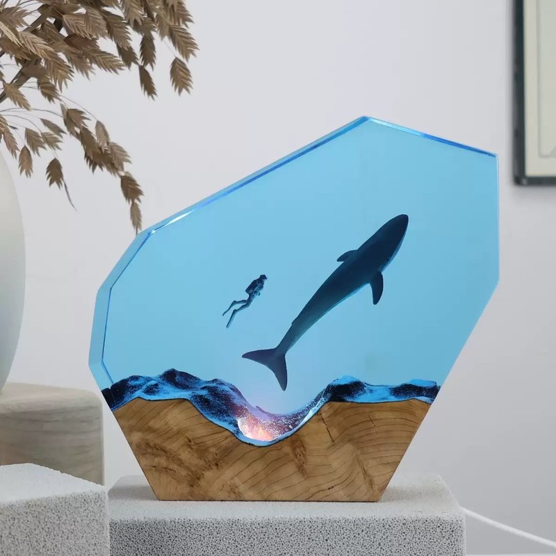Solo Explorer 单独潜水员探险海洋装饰夜灯摆件 - 灯具/灯饰 - 树脂 