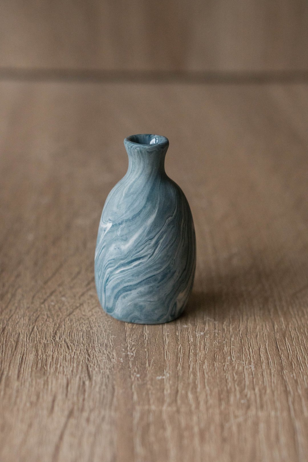 蓝色岩石纹小陶瓶 - 花瓶/陶器 - 瓷 蓝色