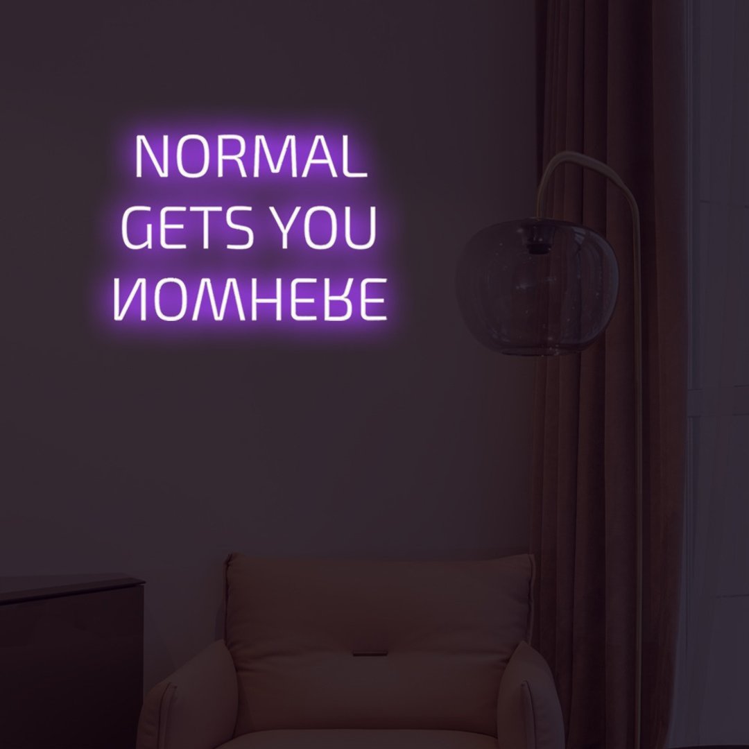 NORMAL GETS YOU NOWHERE霓虹灯毕业礼物LED房间装潢 - 灯具/灯饰 - 压克力 透明