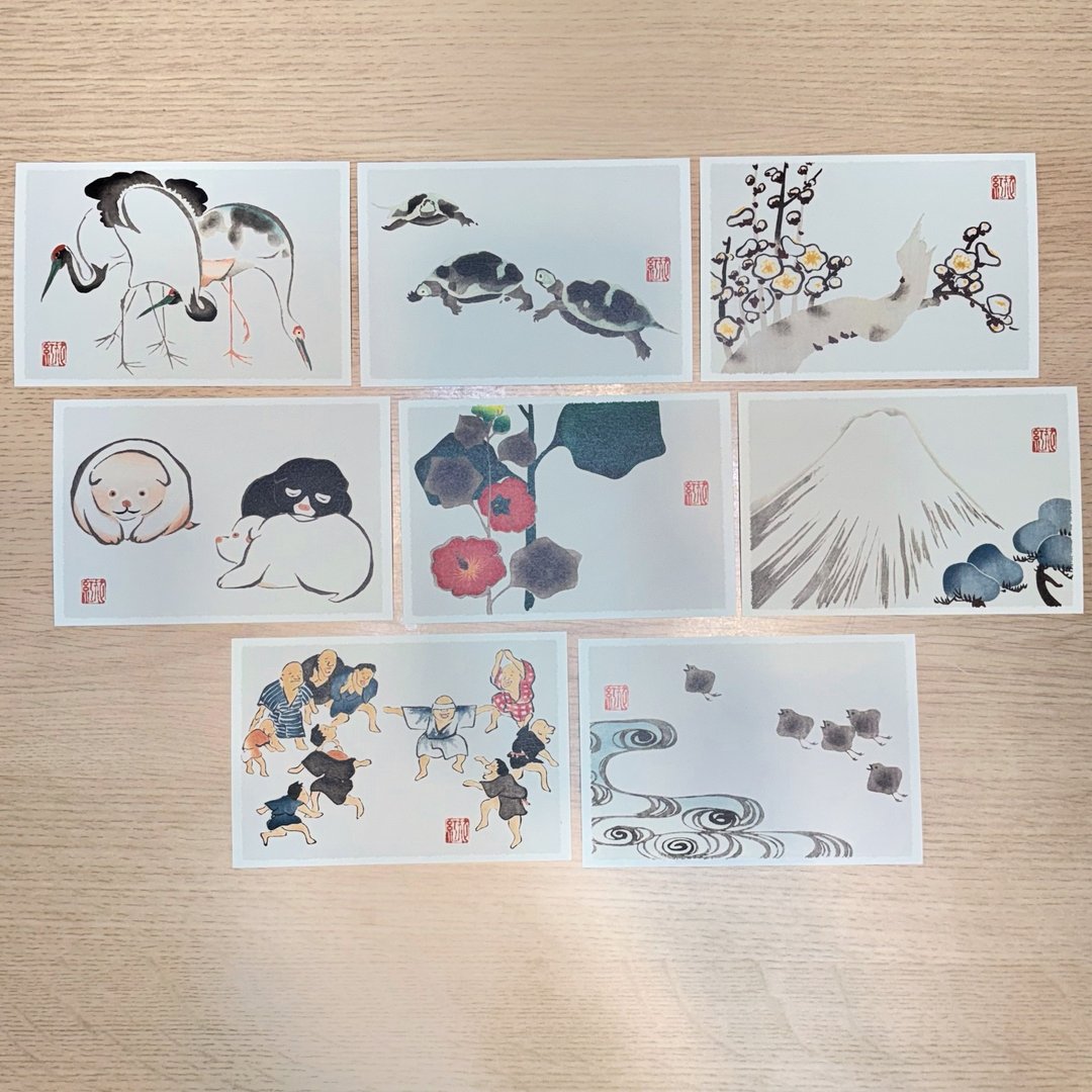 【随机】京都芸艹堂明信片-中村芳中 光琳画谱 - 卡片/明信片 - 纸 