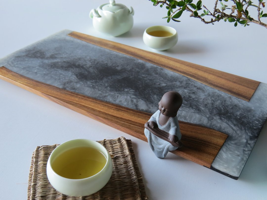 HO MOOD 解构系列—手作 原木仿石 茶盘(山水) - 杯垫 - 木头 