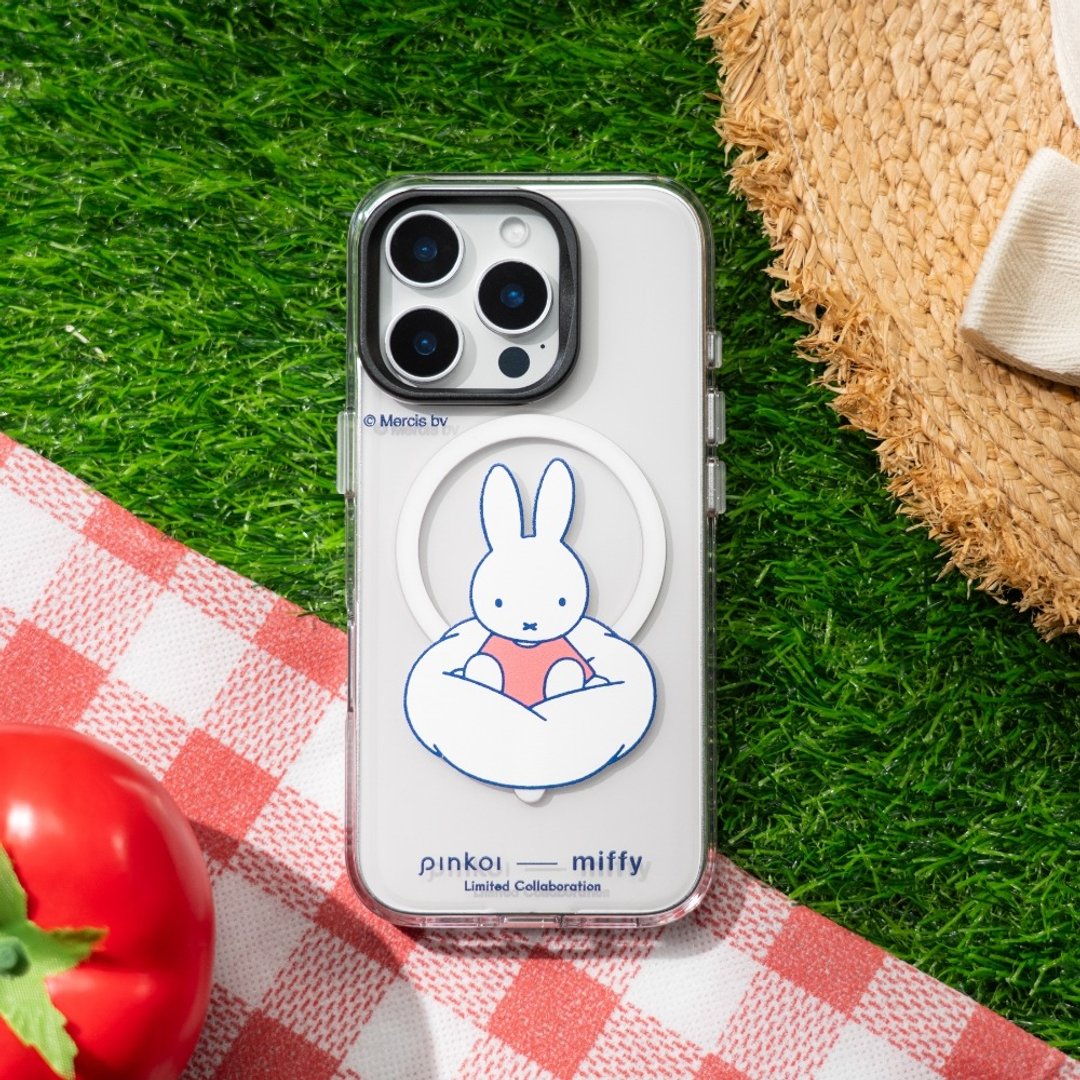 【Pinkoi x miffy70 周年】Clear Magsafe 兼容透明手机壳 - 云朵坐坐 - 手机壳/手机套 - 塑料 透明