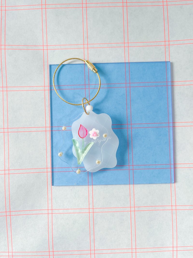 Keychain: hanakotoba | language of flowers - 钥匙链/钥匙包 - 压克力 