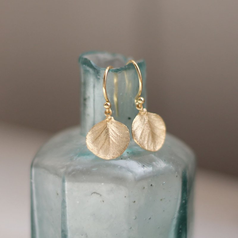 尤加利耳环 - 耳环/耳夹 - 其他金属 金色