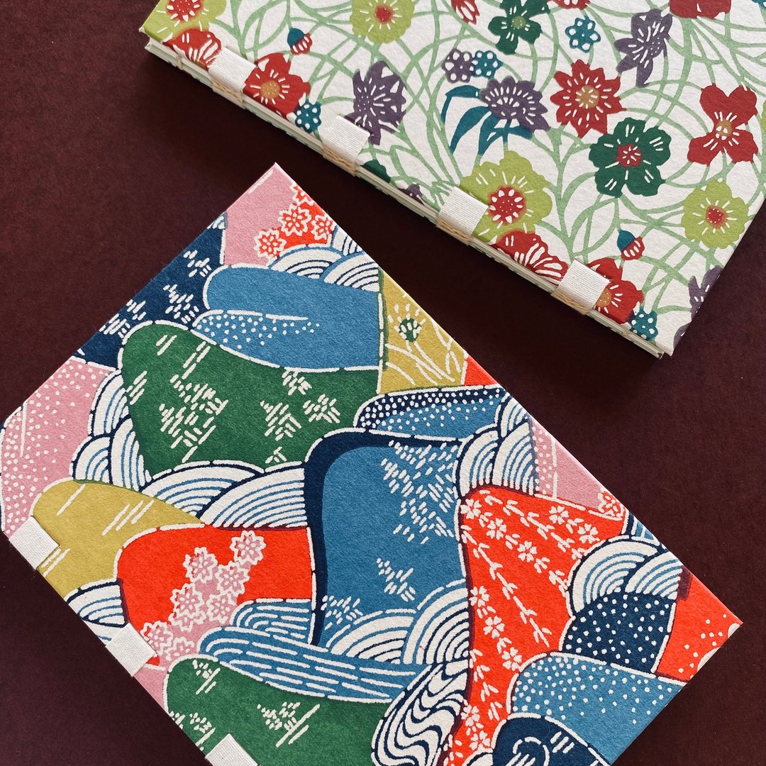 链结缝签名册 友禅型染纸 - 笔记本/手帐 - 纸 多色