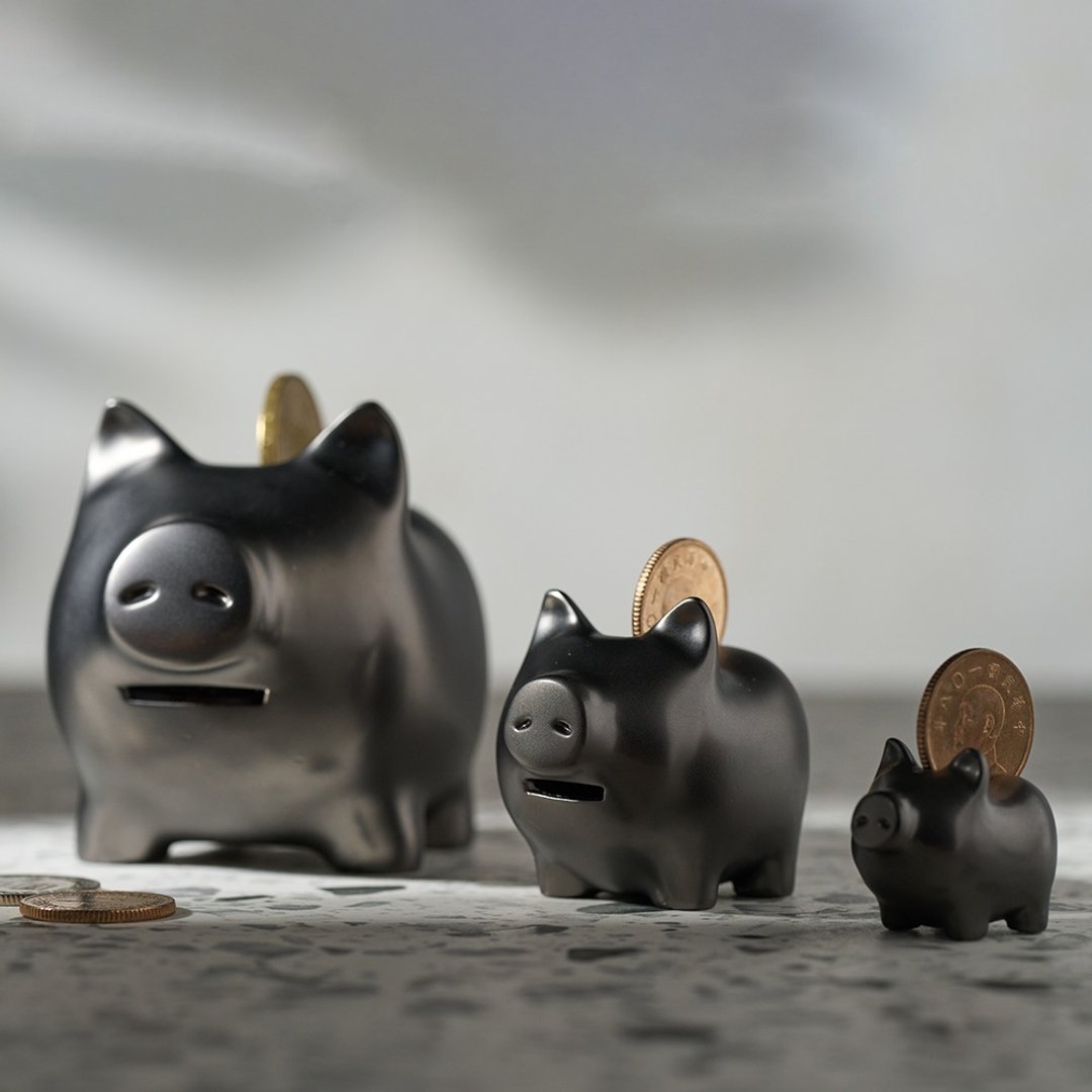 金猪 GOLDENPIG-伍 (雾镍黑) 限时赠品活动 9/26-10-/10 - 摆饰 - 贵金属 黑色