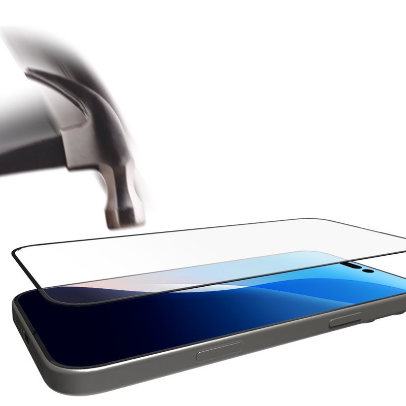 iPhone16 全系列 0.33mm 2X强化耐冲击满版9H硬汉玻璃屏幕保护膜 - 手机配件 - 玻璃 透明