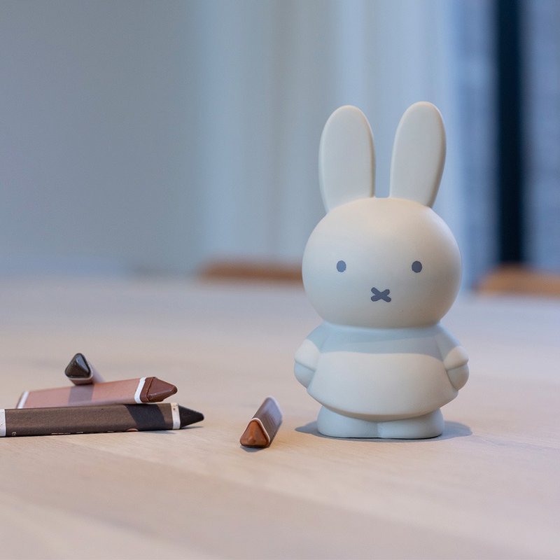 Miffy 米菲兔莫兰迪色系款公仔存钱筒-小号 灰蓝色 - 储蓄罐 - 其他材质 多色