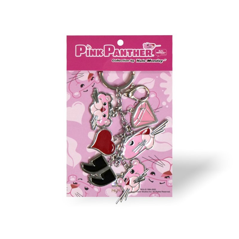 Hate Monday'' X PINK PANTHER KEY CHAIN锁匙扣(PPHM-A31) - 挂绳/吊绳 - 其他金属 粉红色