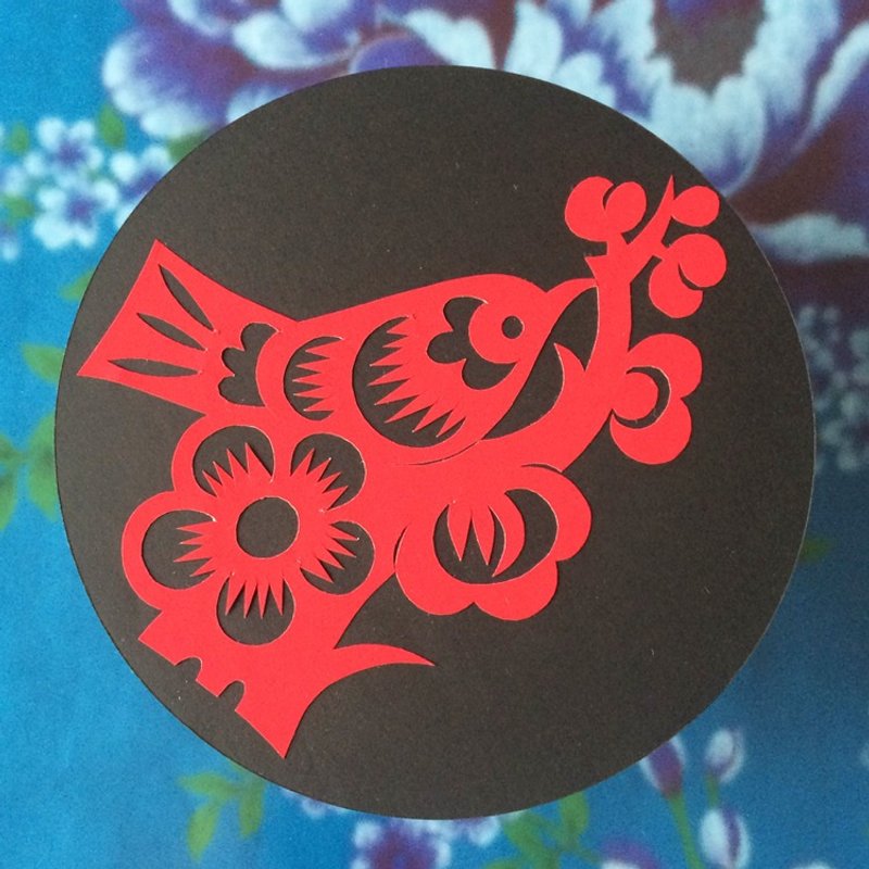 剪纸【喜鹊】希求吉祥 - 海报/装饰画/版画 - 纸 红色