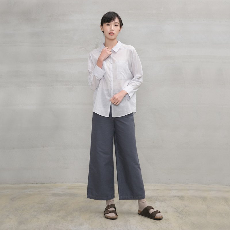 神采奕奕宽口长裤 Vitality Wide-Cut Trouser P148 - 女装长裤 - 棉．麻 多色