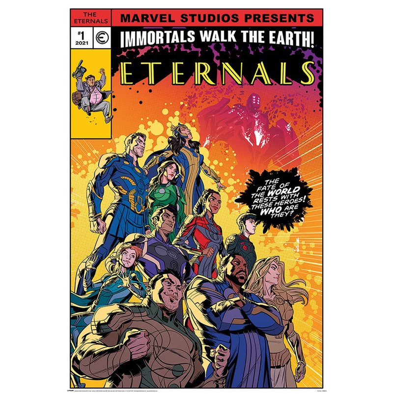 【漫威】永恒族 The Eternals 漫画版封面 英国进口海报 - 海报/装饰画/版画 - 其他材质 多色