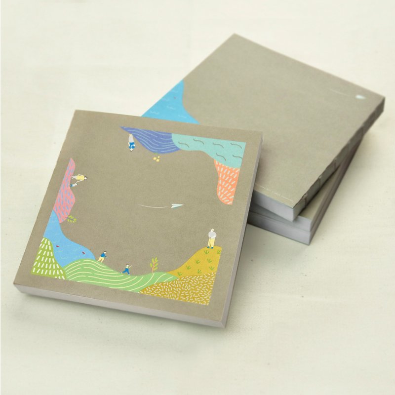 小部头空白方格笔记本彩灰 - 笔记本/手帐 - 纸 卡其色